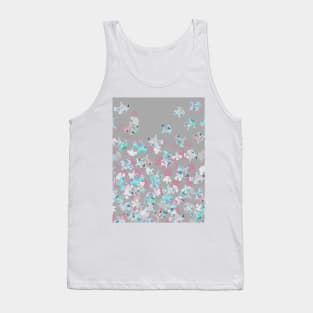 Flight - abstract in pink, grey, white & aqua Tank Top